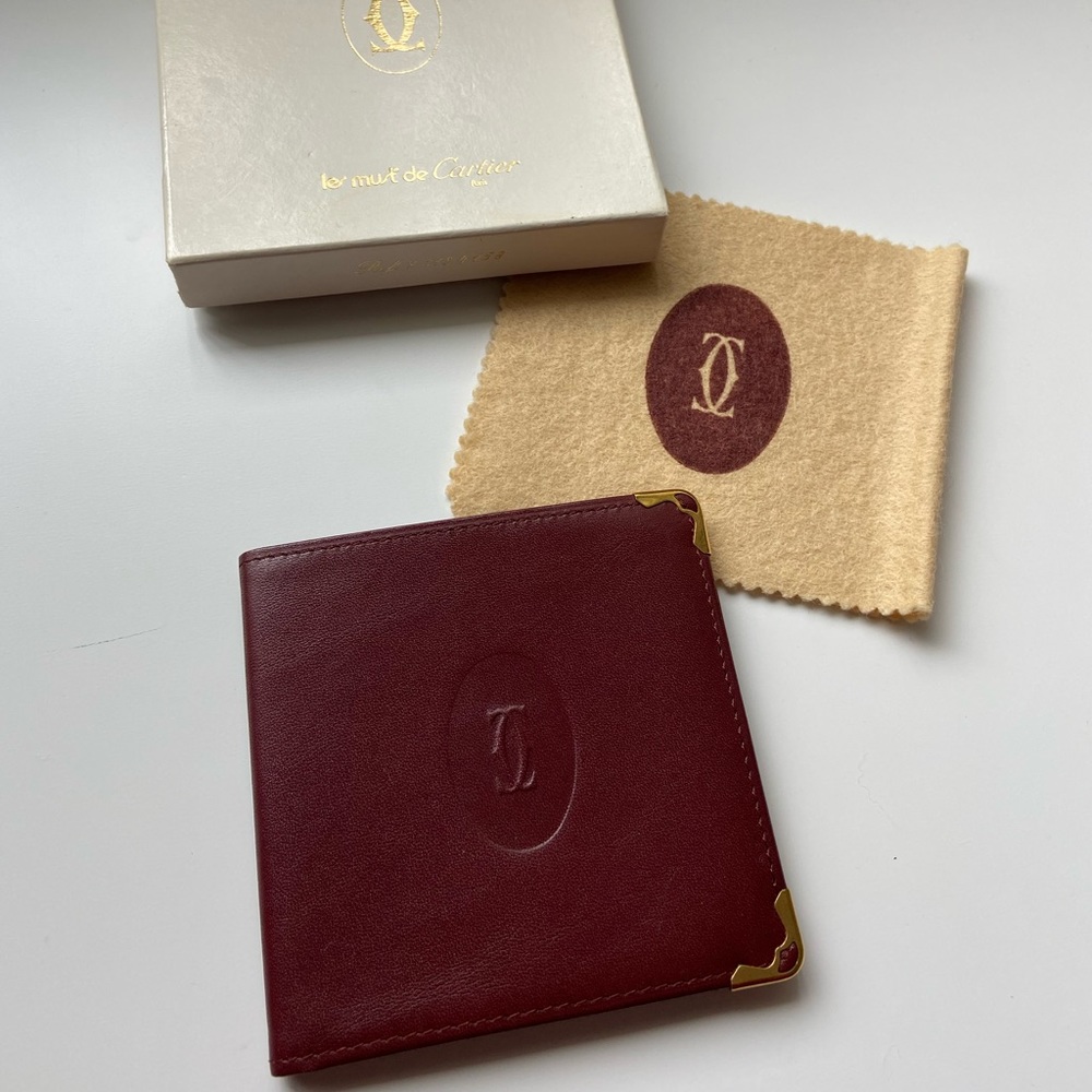 Must de Cartier leather bifold wallet